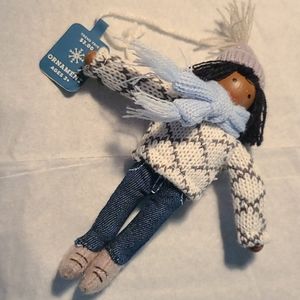 Christmas ornament beautiful girl